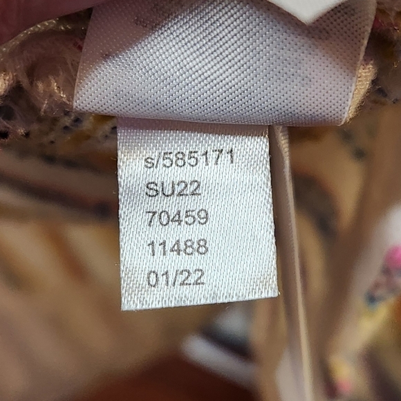 Lou & Grey Swing Dress Sleeveless Rainbow Stripe Pastel Spring Sz Large - Picture 2 of 9